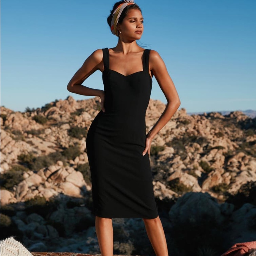Dress the Population Nicole Sweetheart (BLACK, L)